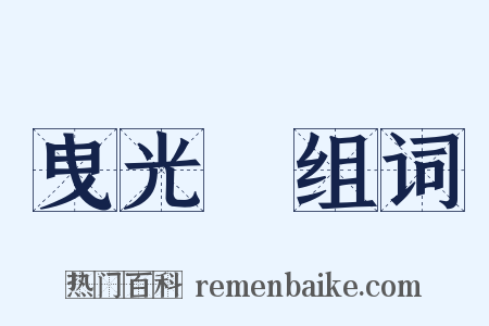 曳光彈组词是什么意思的图片